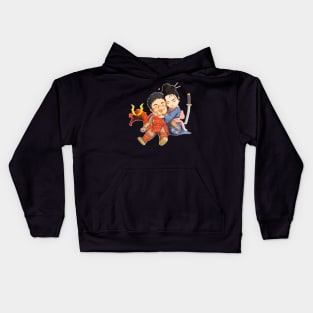 Samurai in love Kids Hoodie